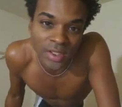 Well hung black man teasing us on the web shaking his ass and cock